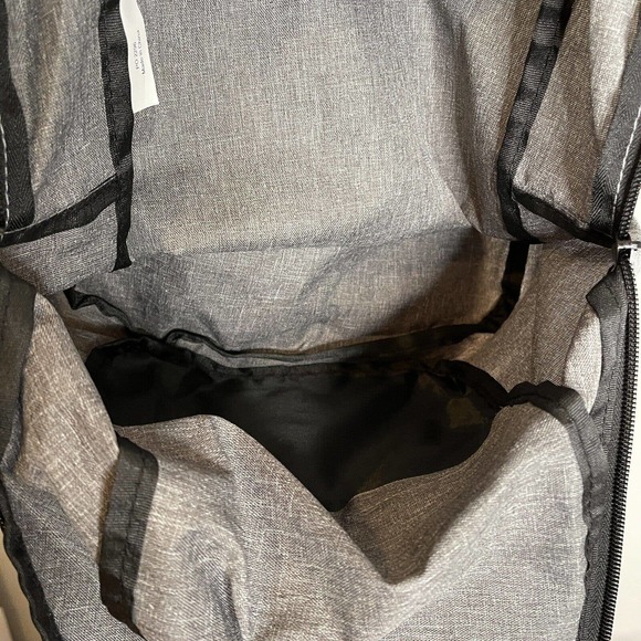 Origaudio Foldable Computer Gray Backpack Zipper Square Rectangular - Picture 9 of 9